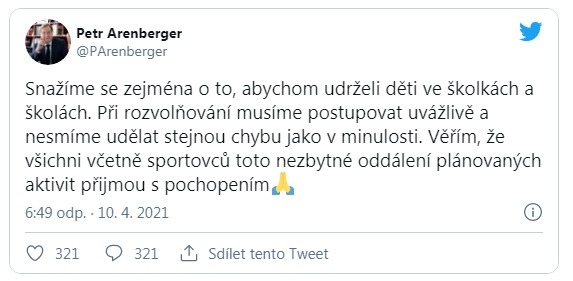 Arenberger tweet