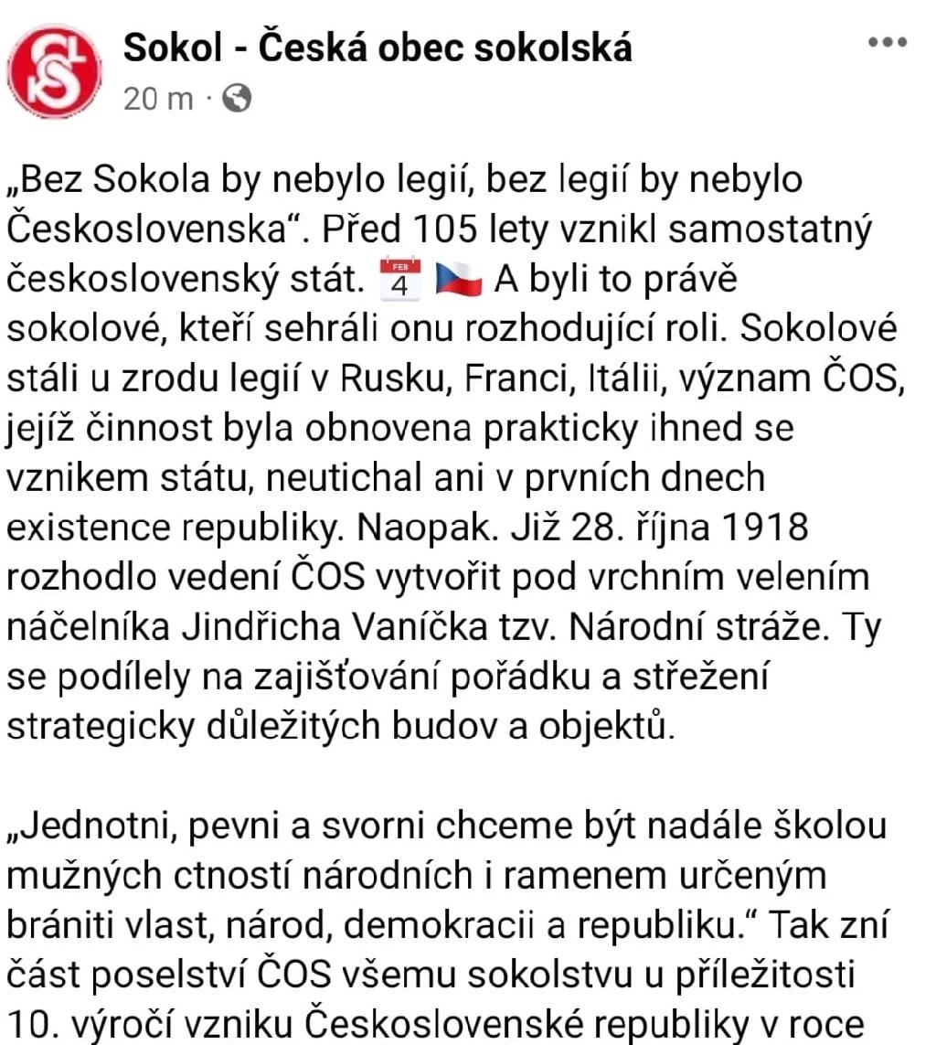 Sokol-Česká obec Sokolská