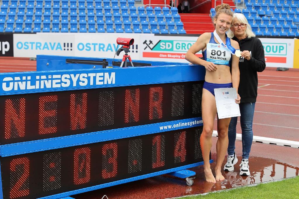 Barbora Malíková rekord 800 m 2