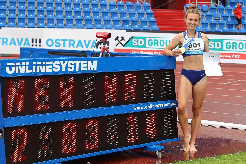 Barbora Malíková rekord 800 m