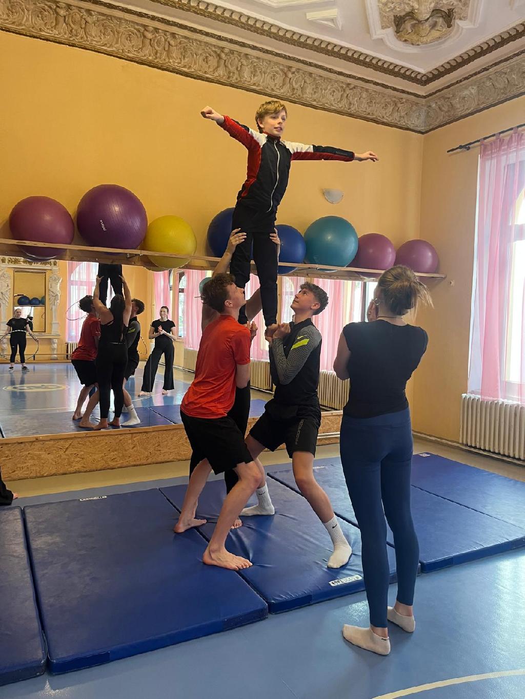 Nácvik na vystoupení na Eurogym 2026, který se uskuteční v itálském městě Pistoia